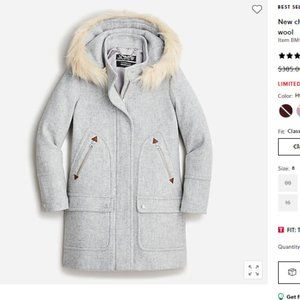 New chateau parka in Italian stadium-cloth wool